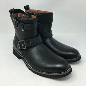 Polar Fox Men's Boots Black Size 7 Zipper Buckle Motorcycle Wyatt MPX608005 New